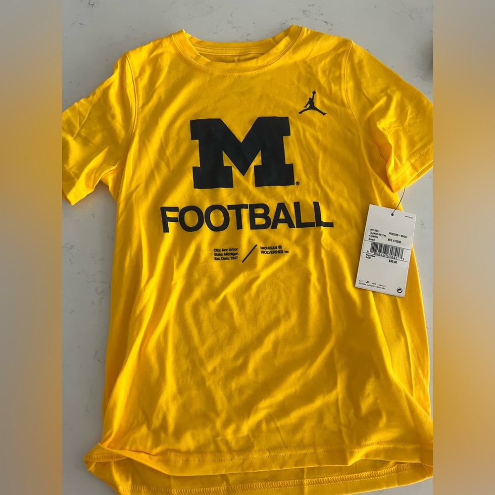 Youth Michigan football shirt